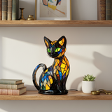 Anmutige Katze – Leuchtendes Designobjekt