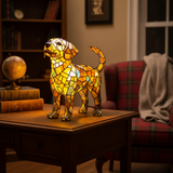 Transparenter Labrador – Leuchtendes Designobjekt