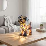 Terrier-Stolz – Leuchtendes Designobjekt