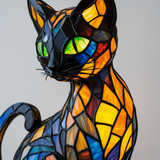 Anmutige Katze – Leuchtendes Designobjekt