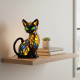 Anmutige Katze – Leuchtendes Designobjekt