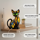 Anmutige Katze – Leuchtendes Designobjekt