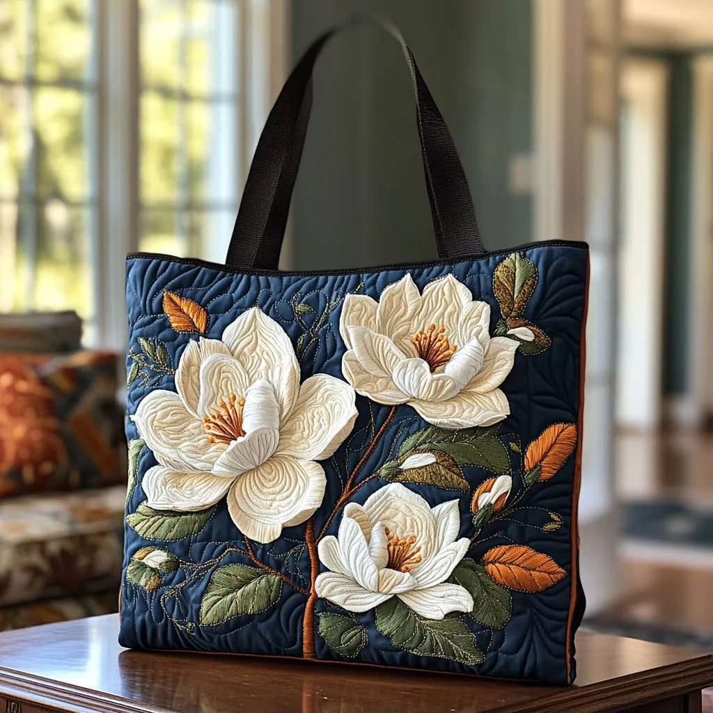 Wattierte Tragetasche – Zarte Magnolie