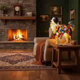 Border Collie – Leuchtendes Designobjekt