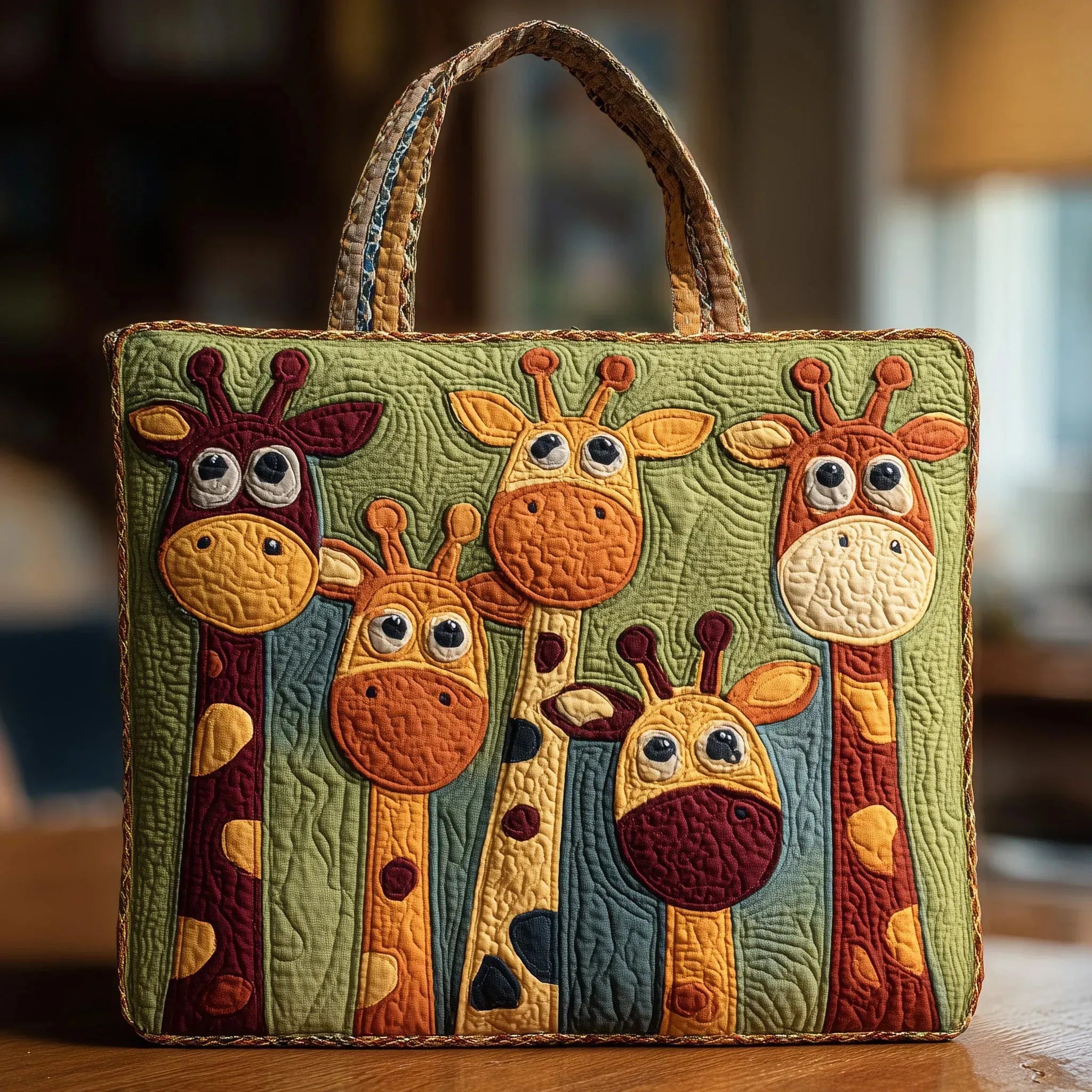 Wattierte Tragetasche – Giraffe