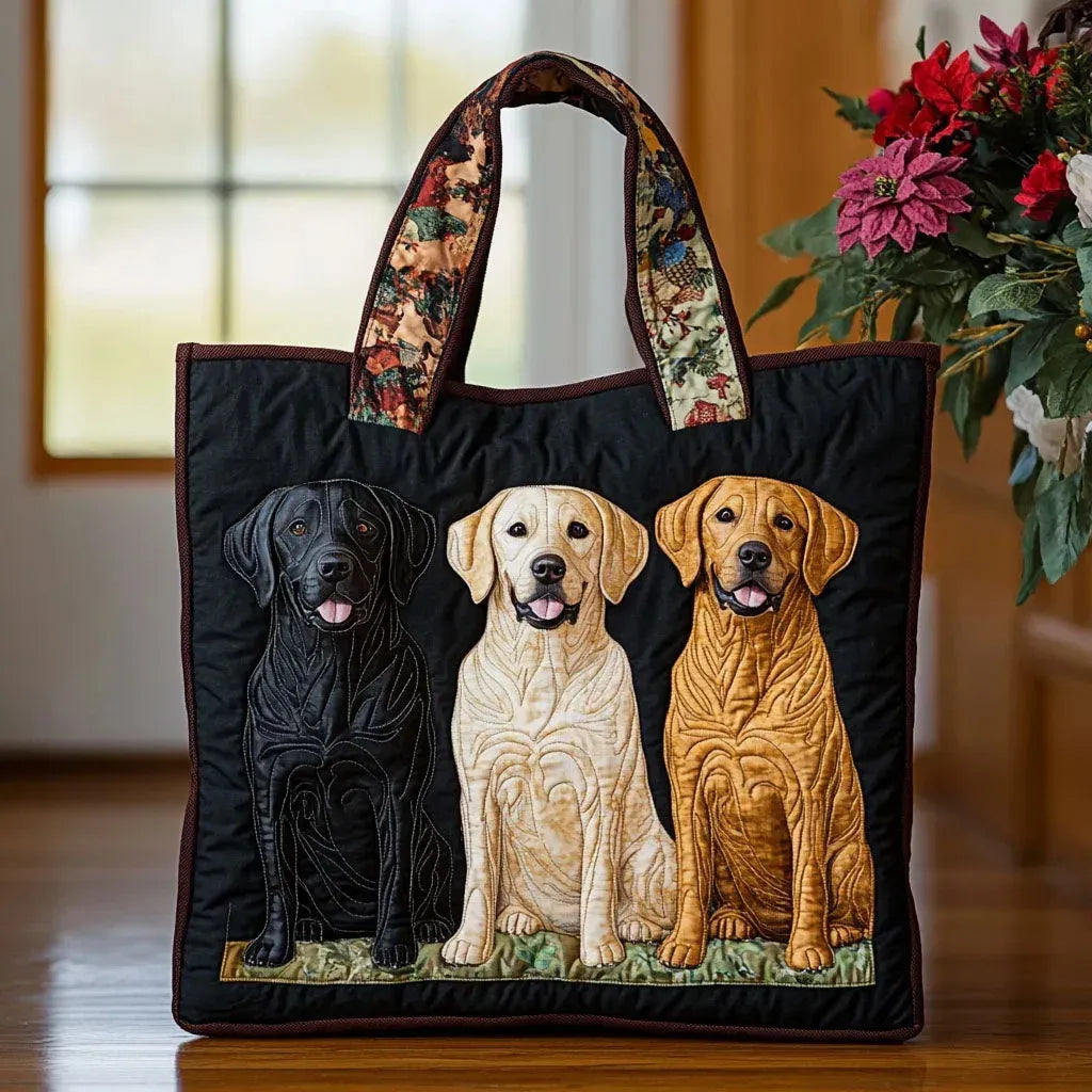 Handgefertigte Handtasche – Drei Labradore