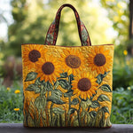 Klassische wattierte Tasche – Sonnenblumen