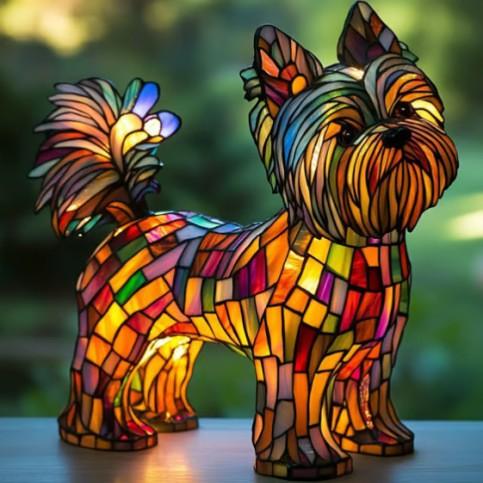 Leuchtender Yorkshire Terrier