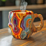 Mineral-Kaffeetasse mit Kristalloptik