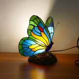 Skulpturale Lampe – Blauer Schmetterling