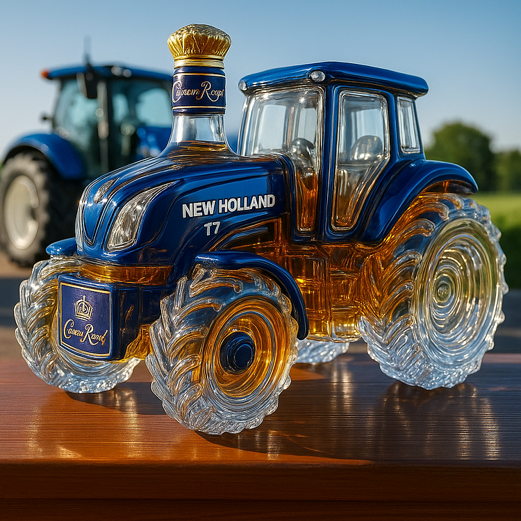 Whisky-Karaffe – Blaue Traktor-Edition