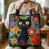 Wattierte Tasche – Verzauberte schwarze Katze